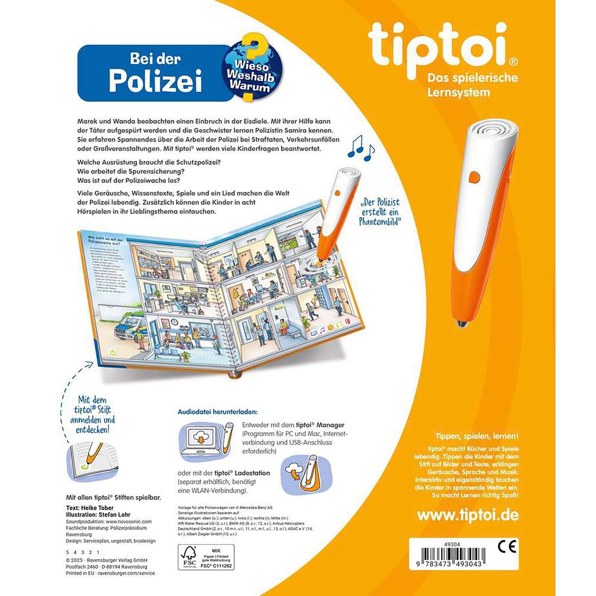 tiptoi  Wieso? Weshalb? Warum? Bei der Polizei, tedesco 