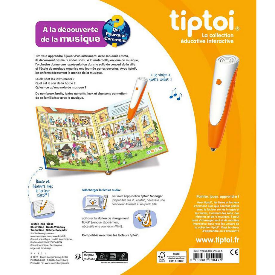 tiptoi  Livre – À la découverte de la musique, français 
