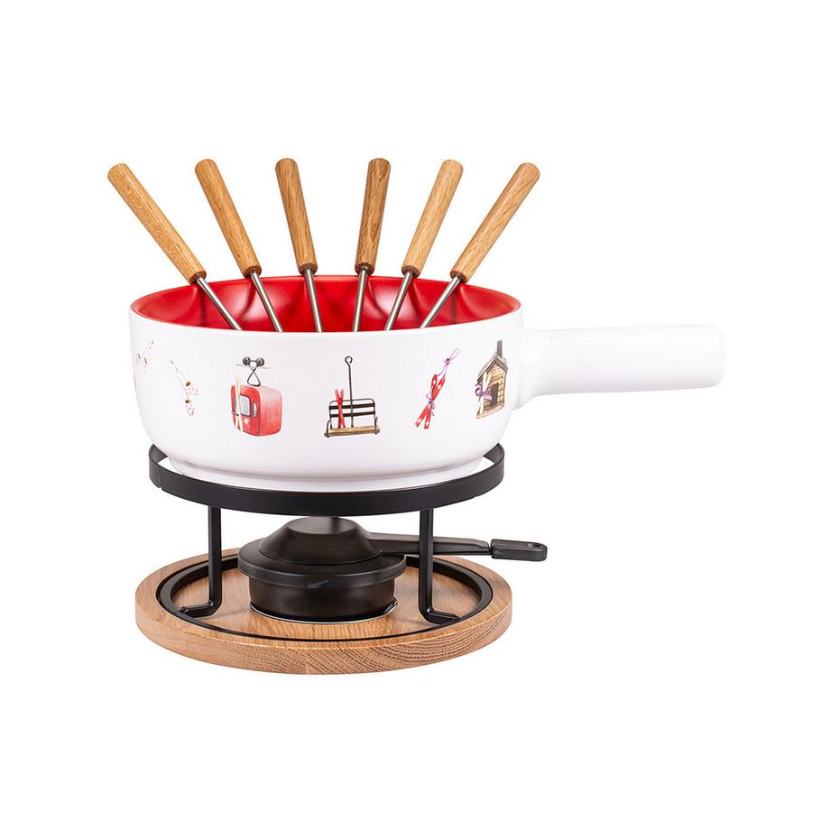 Service à fondue au fromage