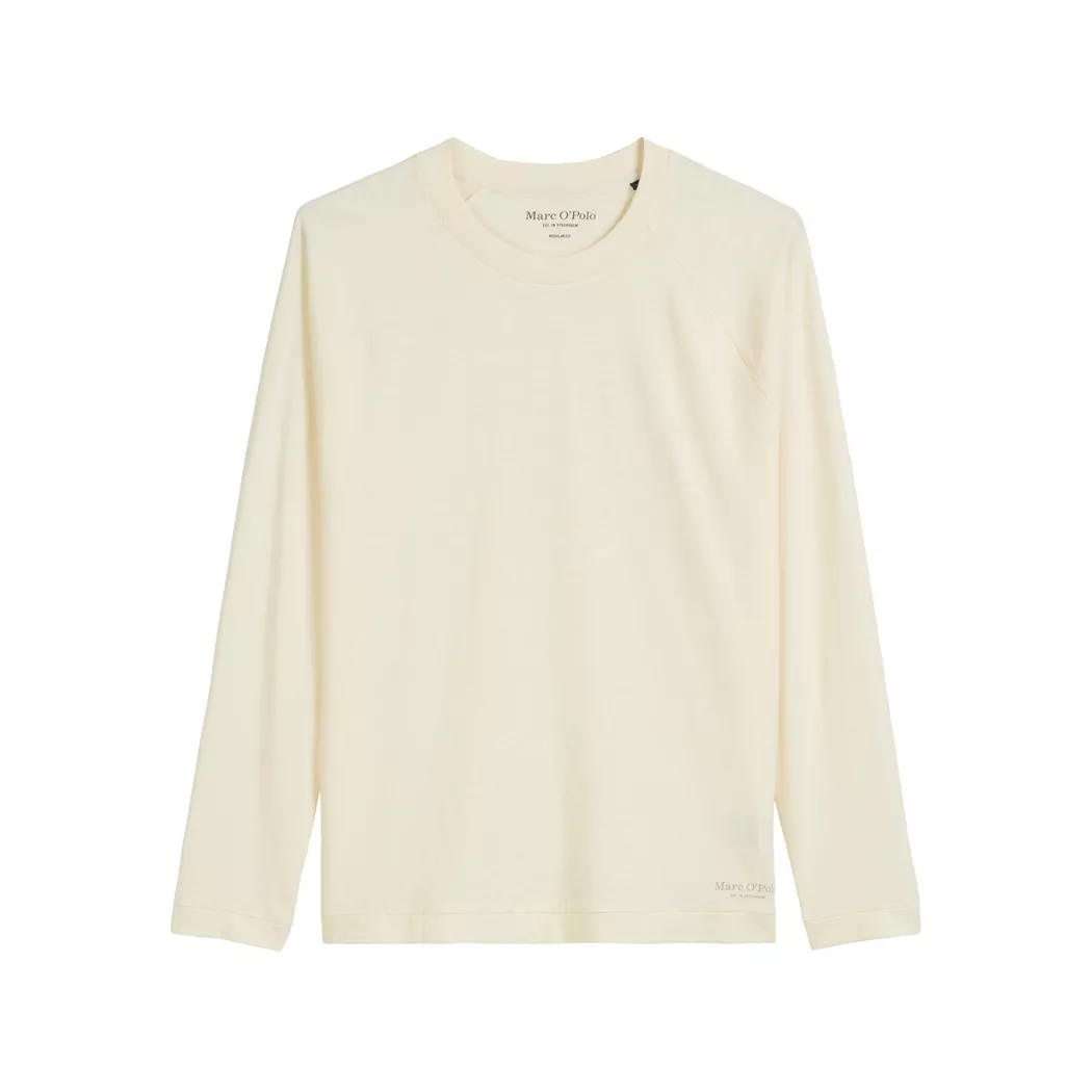Marc O' Polo - T-Shirt, langarm, für Herren, Weiss, Größe M