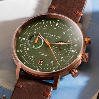 Sternglas Hamburg CHRONO Chronograph Uhr 