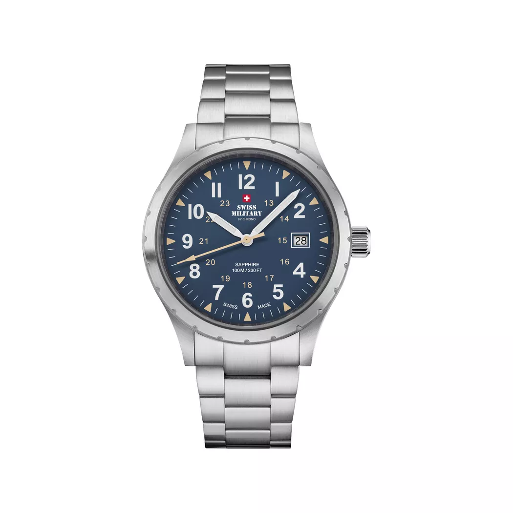 Swiss Military Chronograph Watch Silver 40mm 2