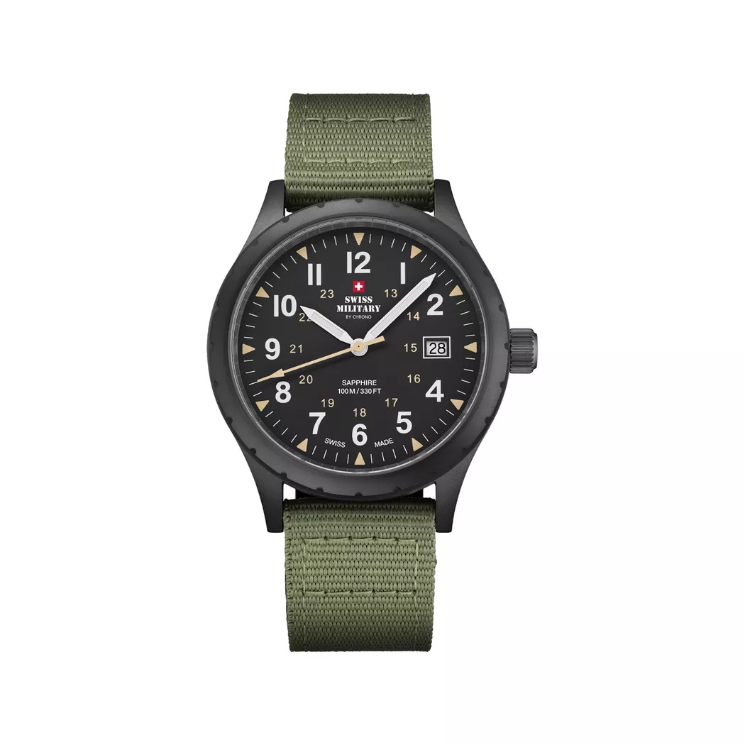 Swiss Military Chronograph Watch Green 40mm