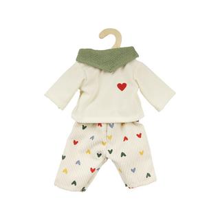 Heless  Puppen-Kordhose "Herz-Konfetti" mit T-Shirt und Nickituch 