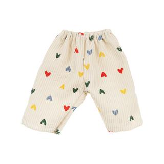 Heless  Puppen-Kordhose "Herz-Konfetti" mit T-Shirt und Nickituch 
