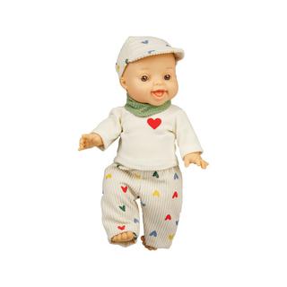 Heless  Puppen-Kordhose "Herz-Konfetti" mit T-Shirt und Nickituch 