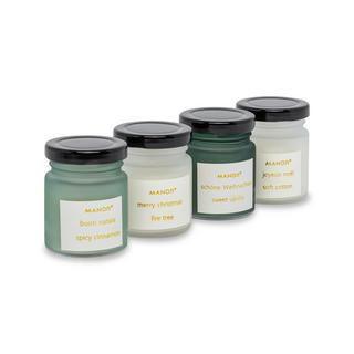 Manor Candela profumumata natalizia, 4 pezzi Candyfloss 