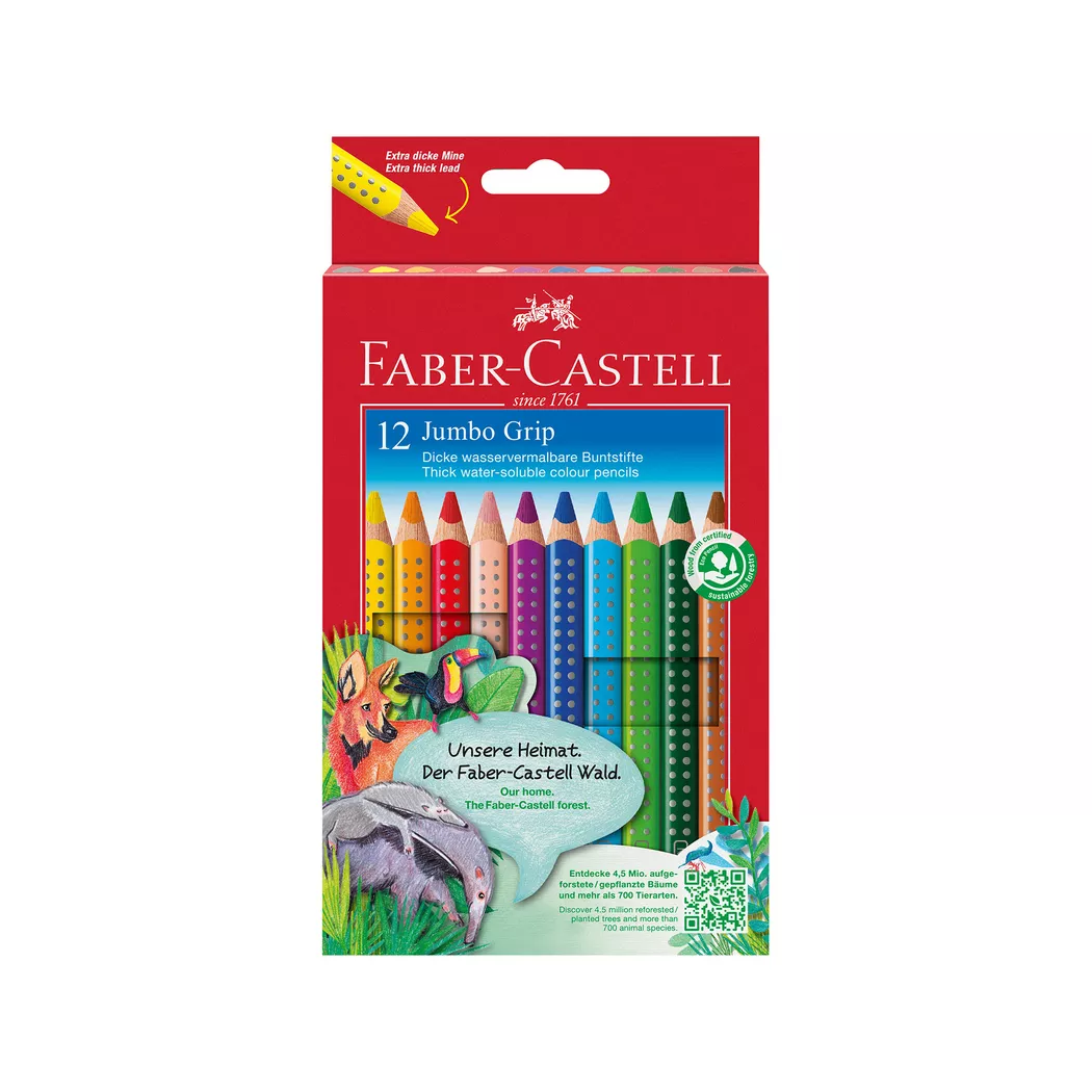 Faber-Castell Buntstift "Jumbo GRIP" Wasservermalbar