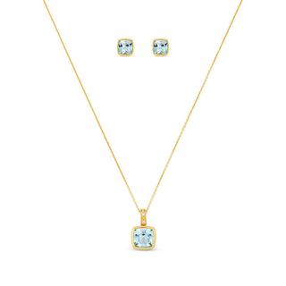 L' Atelier Gold 18 Karat by Manor  Set Halskette/Ohrschmuck 