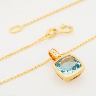 L' Atelier Gold 18 Karat by Manor  Set Halskette/Ohrschmuck 