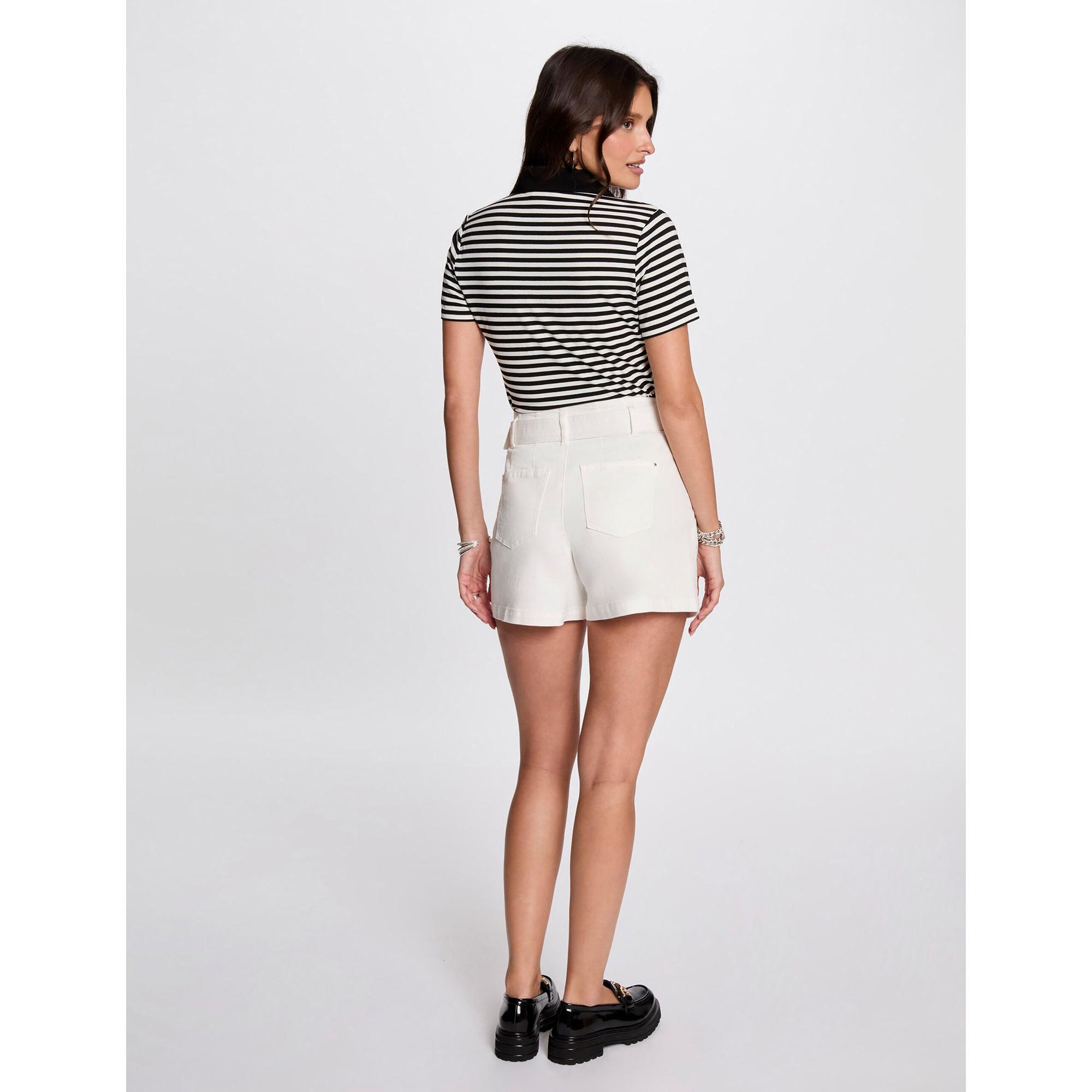 MORGAN Short in denim con cintura  