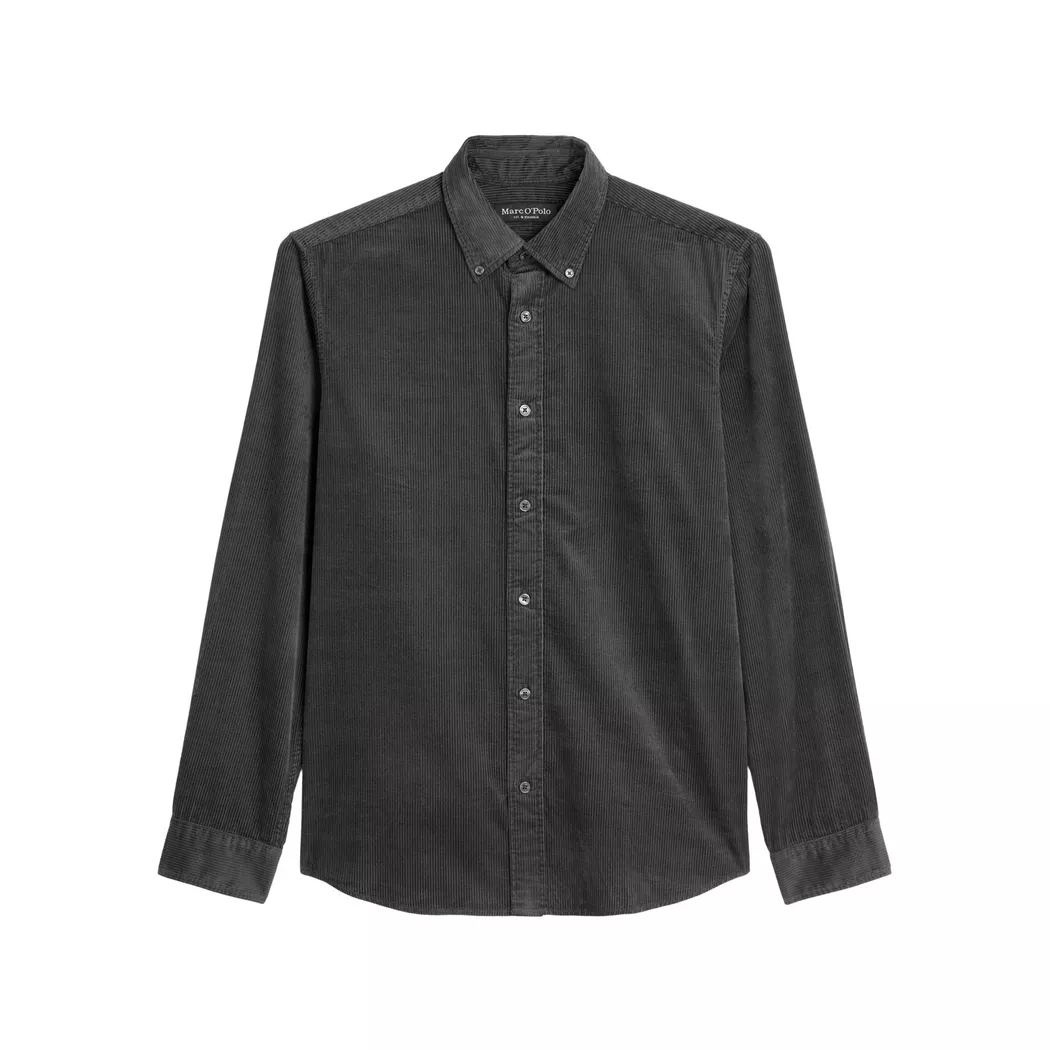 Marc O' Polo - T-Shirt, langarm, für Herren, Anthrazit, Größe L