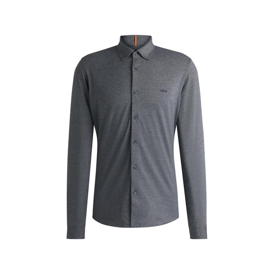 BOSS ORANGE Chemise Manches Longues Pique Slim Fit  