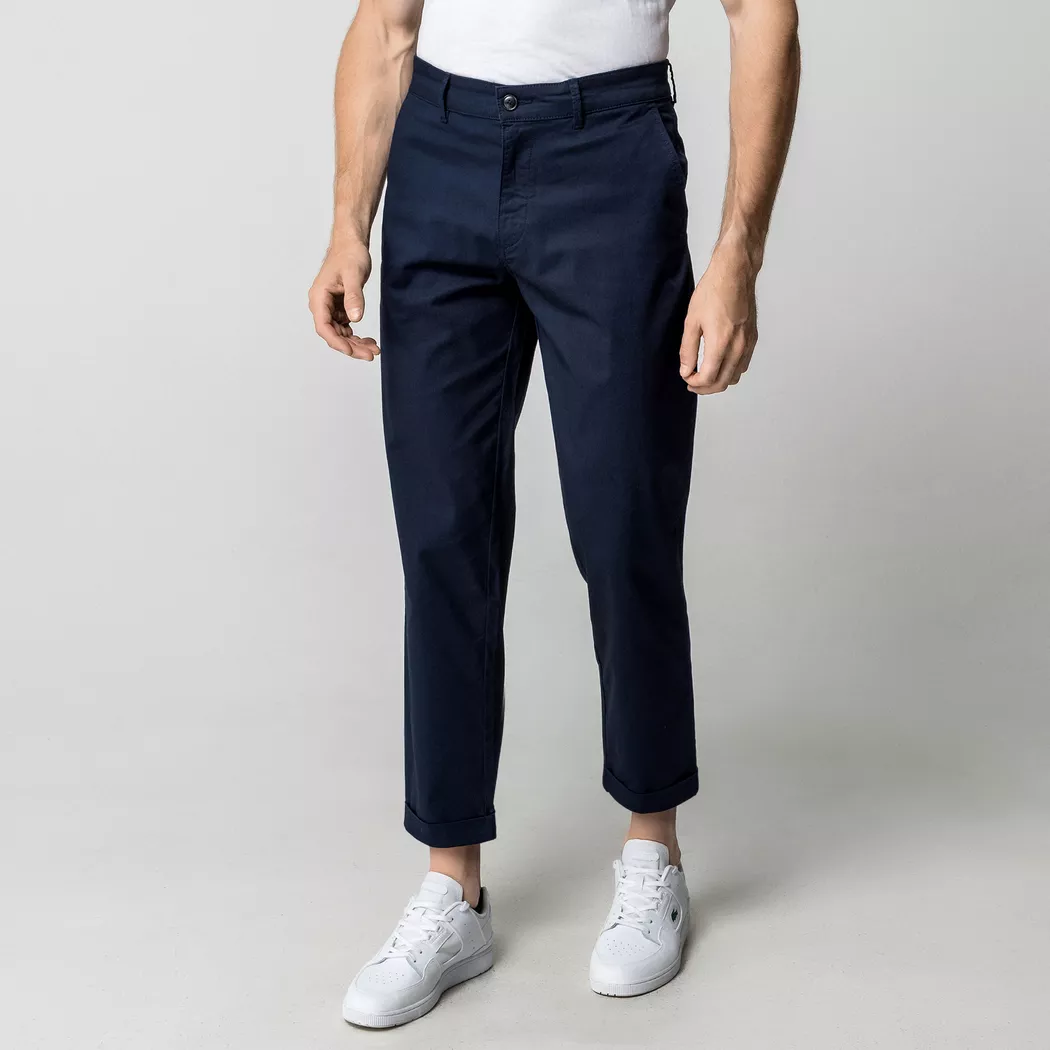 Boss ORANGE - Chinohose, Slim Fit, für Herren, Dunkelblau, Größe W38/L32