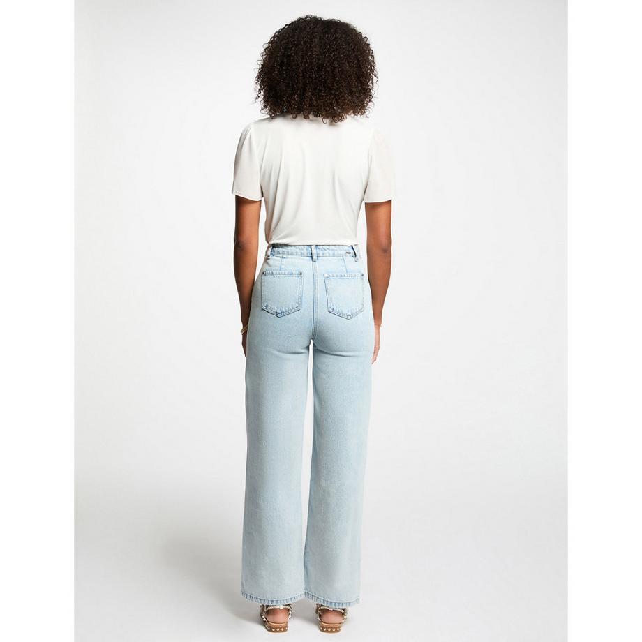 MORGAN T-Shirt Maniche Corte Dettaglio Balze  