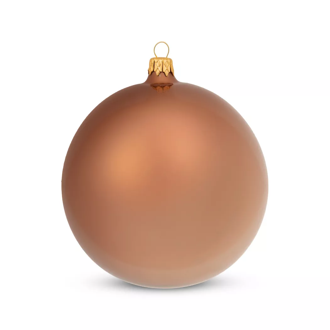 Manor - Baumschmuck, 12 cm durchm., Hellbraun