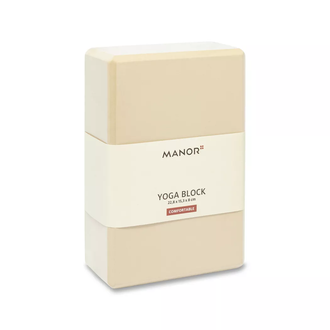 Manor Sport Yoga Block Cork One Size Beige