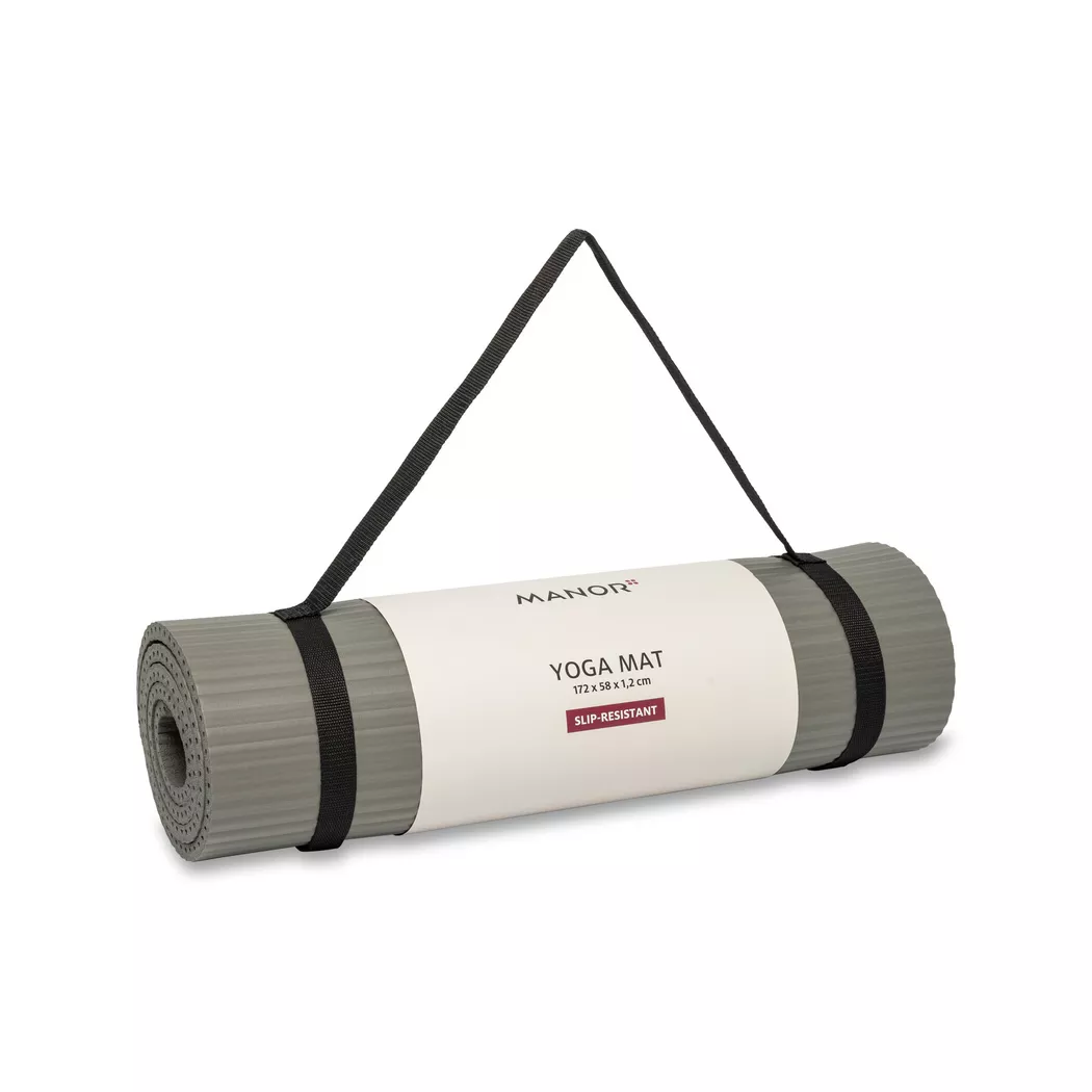 Manor Sport - Yoga Matte, One Size, Dunkelgrau