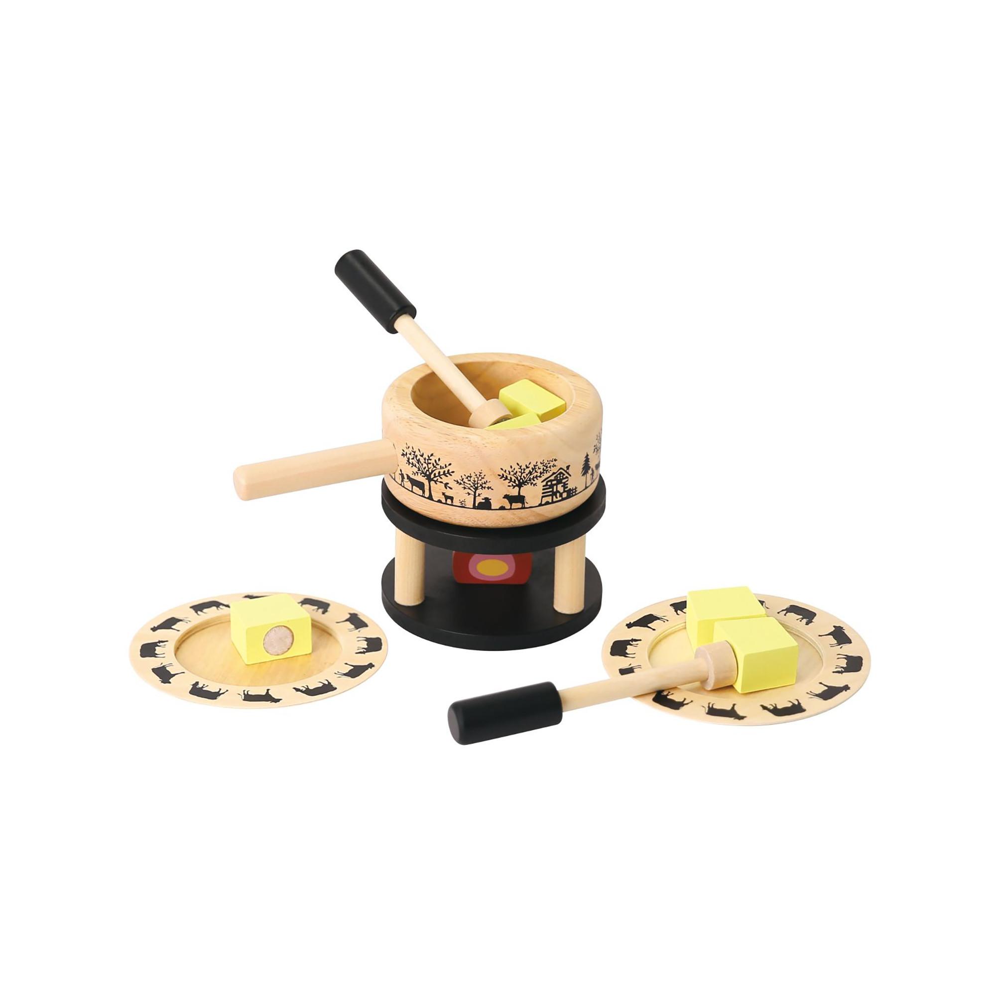 Spielba  Fondue Set mit Teller + Gabel 