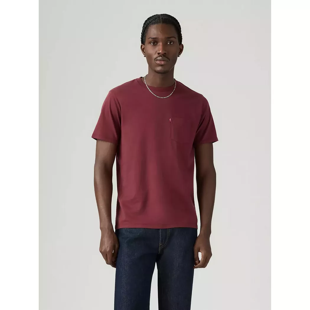 Levi's® - T-Shirt, für Herren, Bordeaux, Größe S