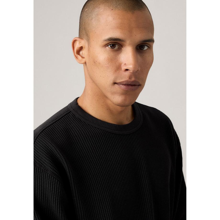 Levi's® T-shirt a maniche lunghe in maglia waffle  