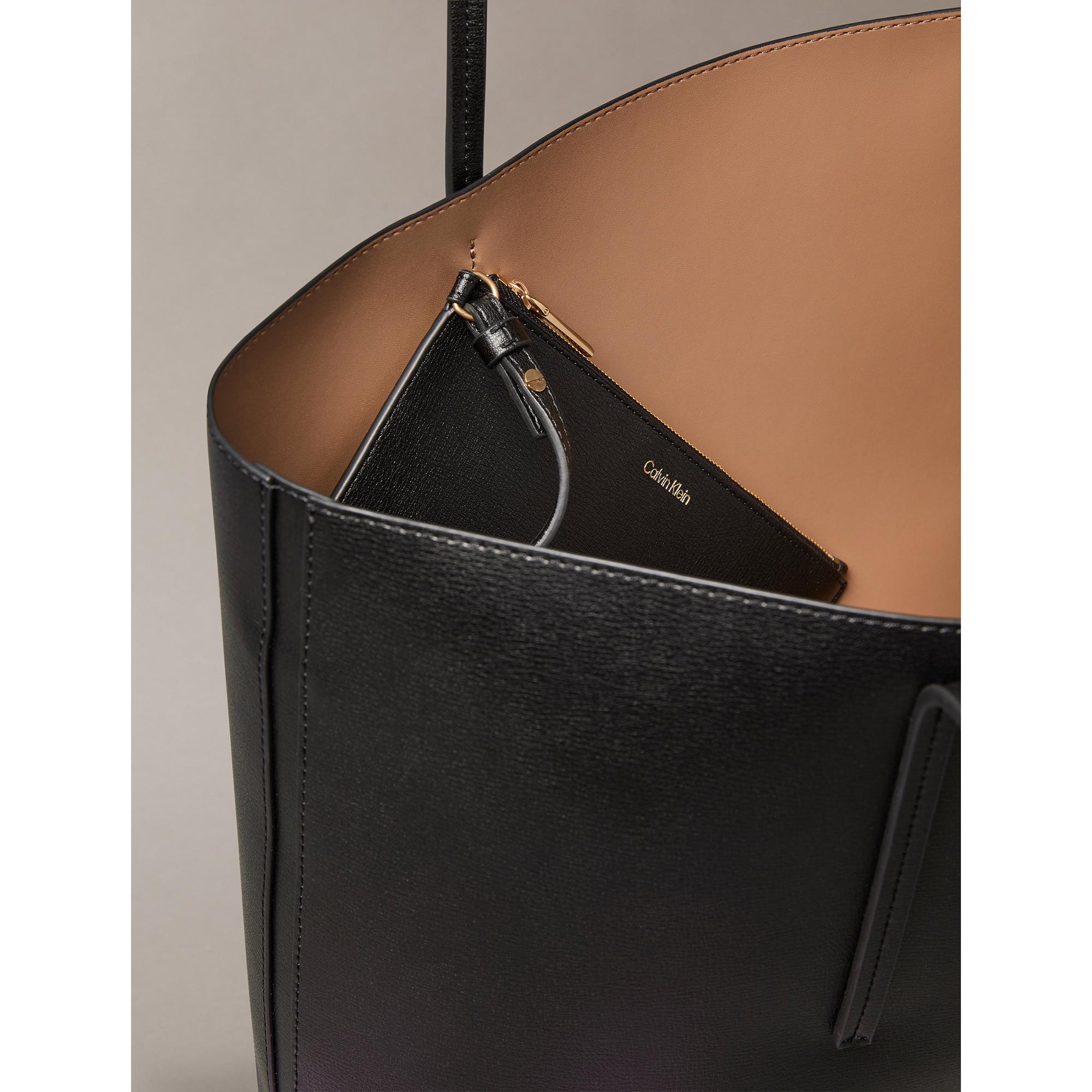 Calvin Klein Embossed Logo Tote Bag  