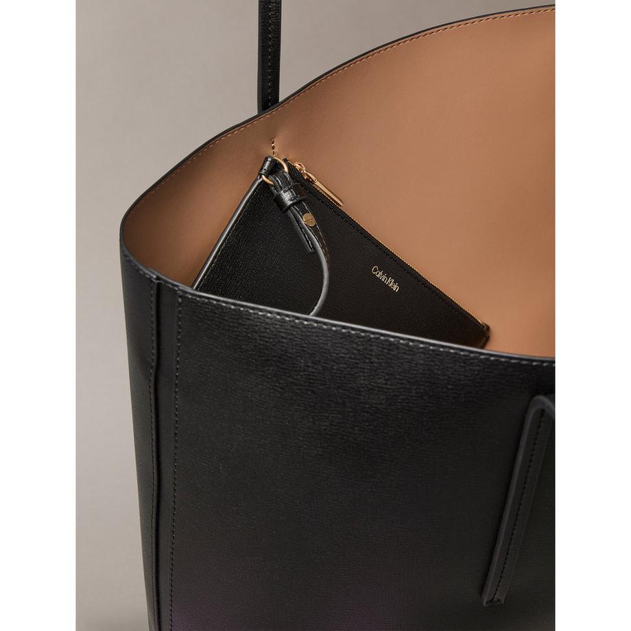 Calvin Klein Embossed Logo Tote Bag  