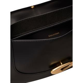 Calvin Klein Engraved Hardware Flap Medium Crossbody Bag  