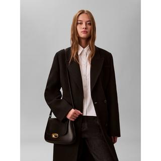 Calvin Klein Engraved Hardware Flap Medium Crossbody Bag  