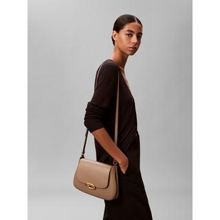 Calvin Klein Engraved Hardware Flap Medium Crossbody Bag  