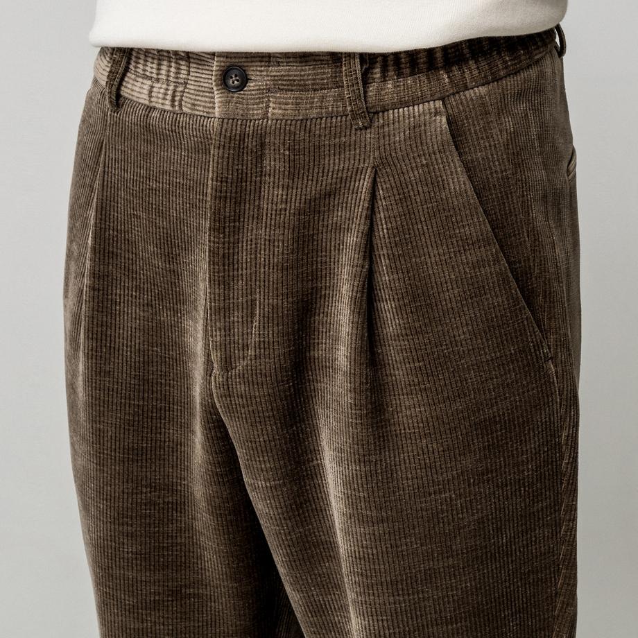 Manor Man Pantalon en velours côtelé Regular Fit  