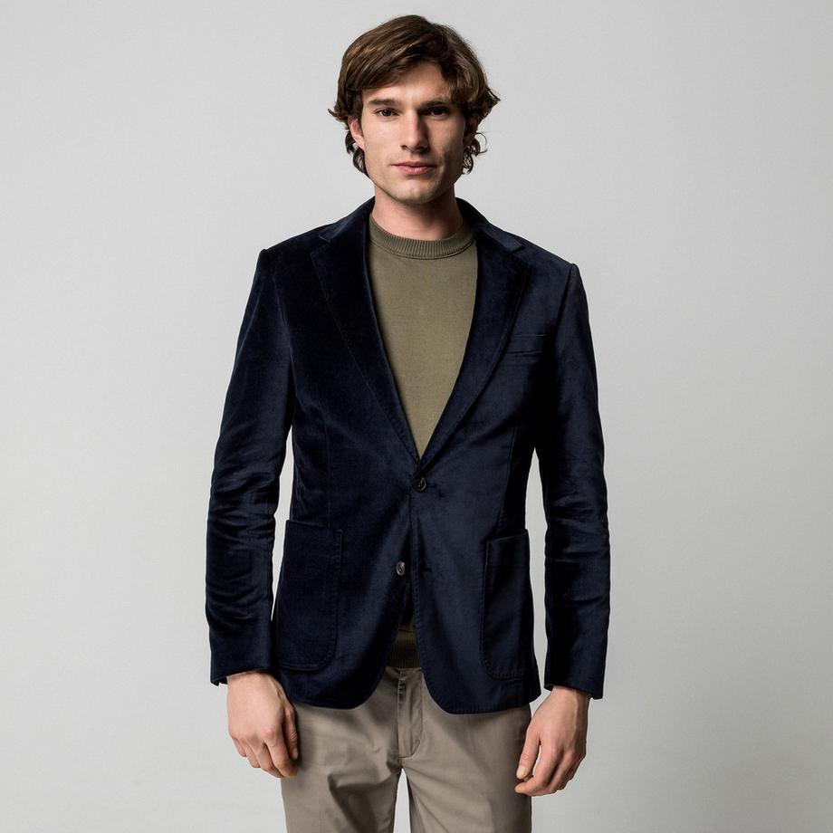 Manor Man Baumwoll Regular Fit Blazer  