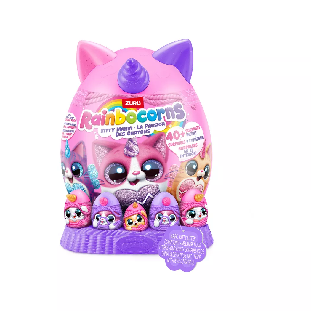 Zuru - Rainbocorns Eggzania Kitty Mania, Überraschungspack, Multicolor
