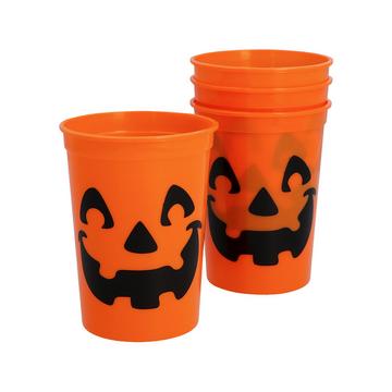 Plastikbecher Kürbis