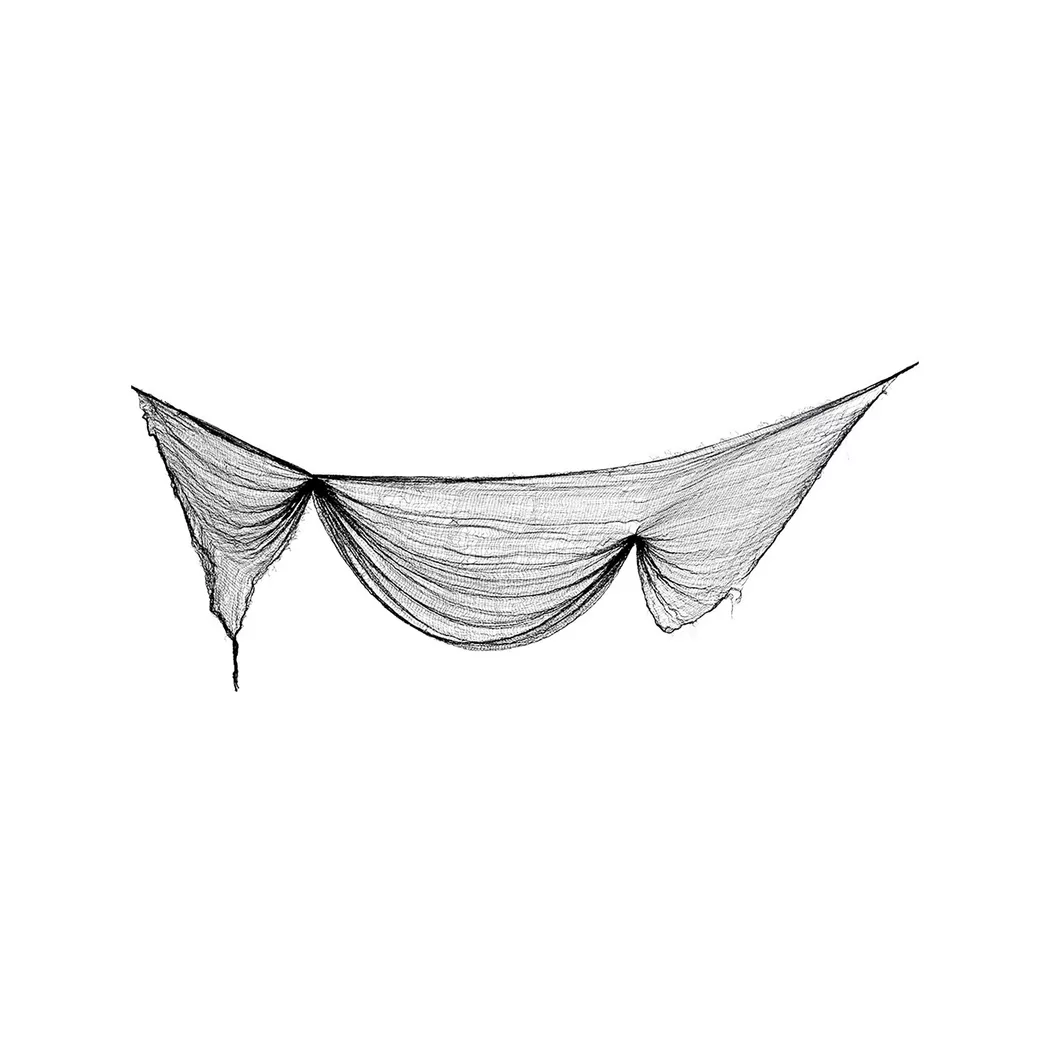Boland - Dekostoff Schwarz, 183x76cm, Black