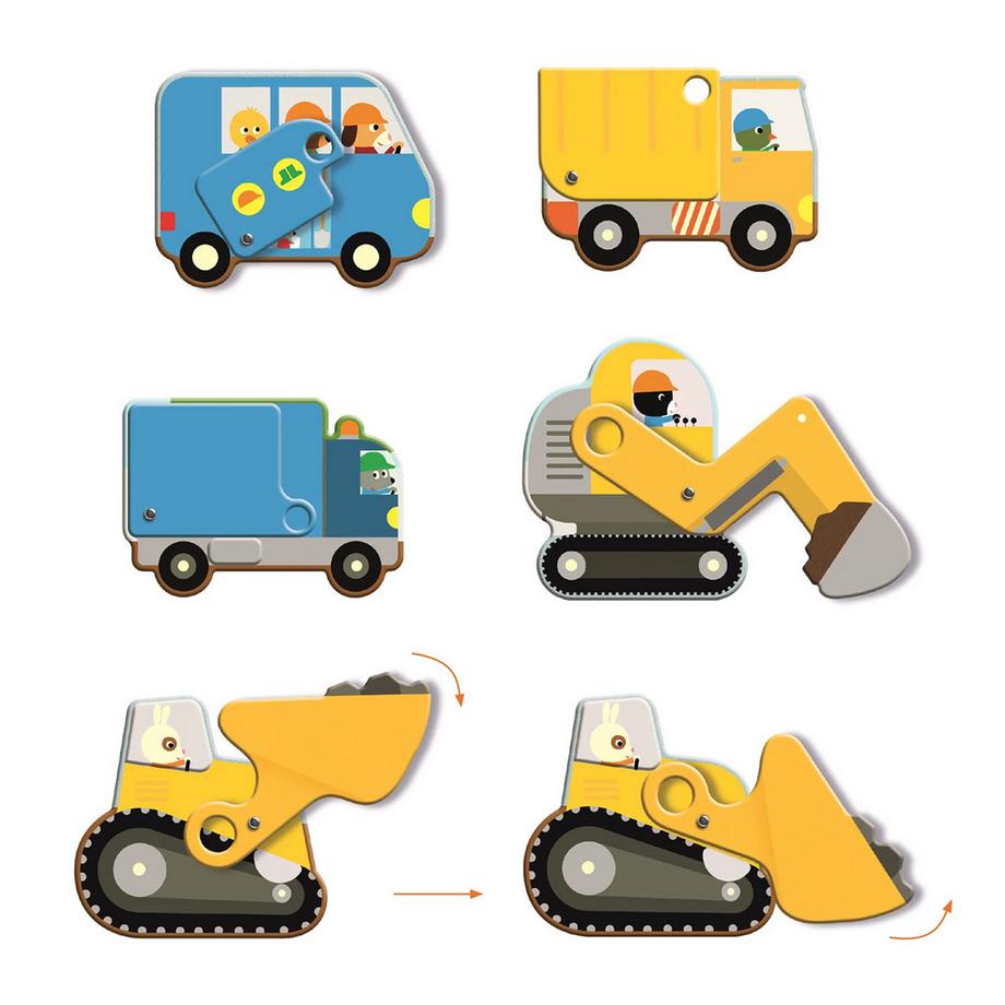 Djeco  Gigante Il cantiere, 17 pezzi 