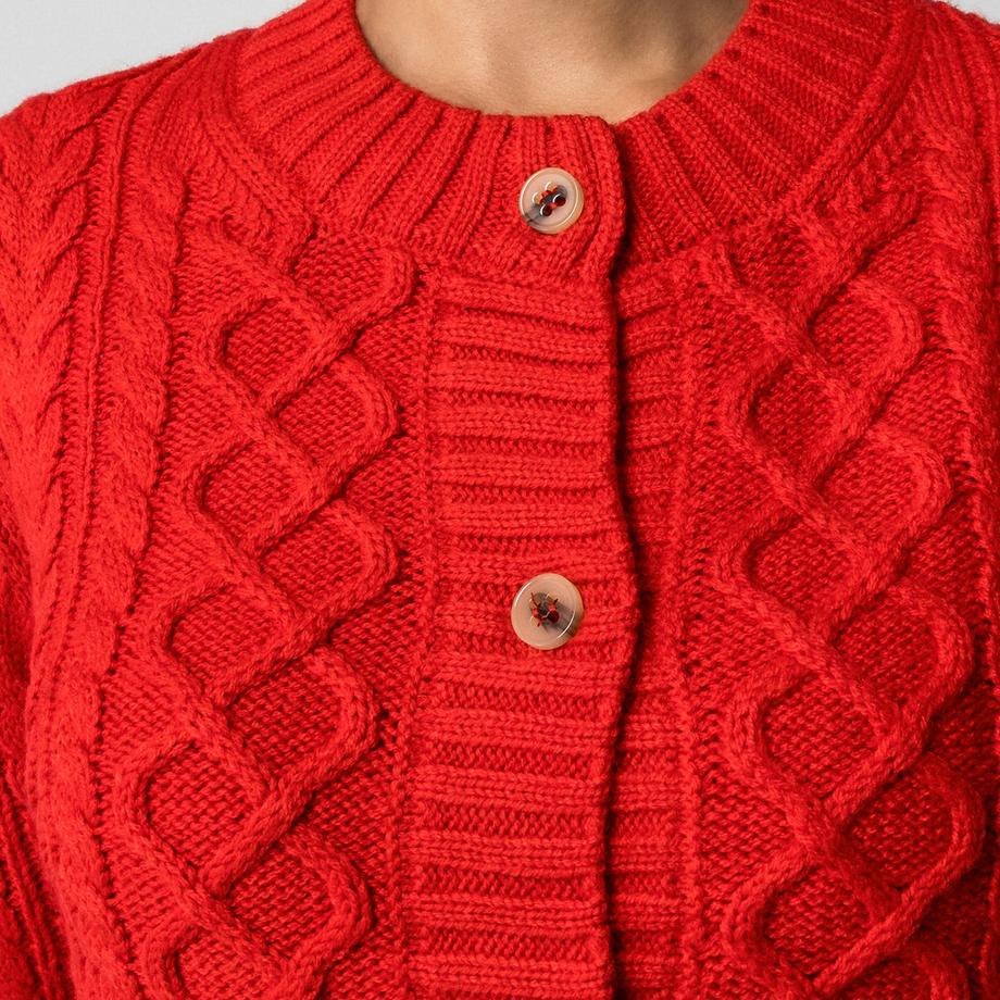 Manor Woman Cardigan a Treccia  