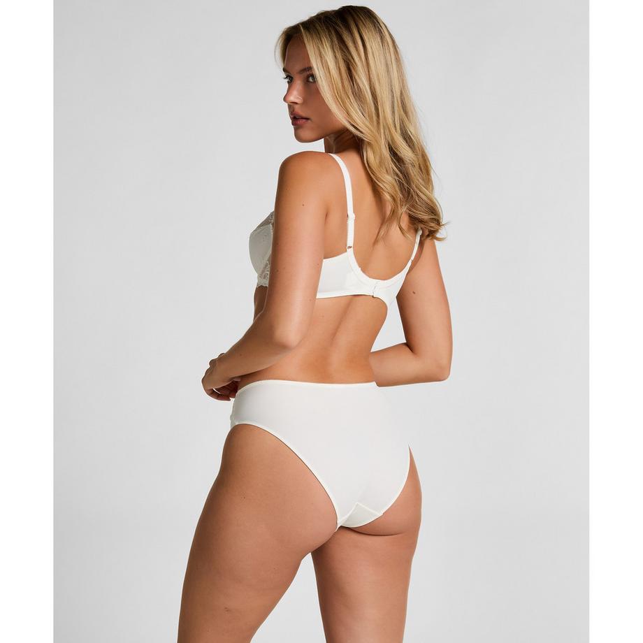 Hunkemöller Slip Taille Haute Broderie Florale  