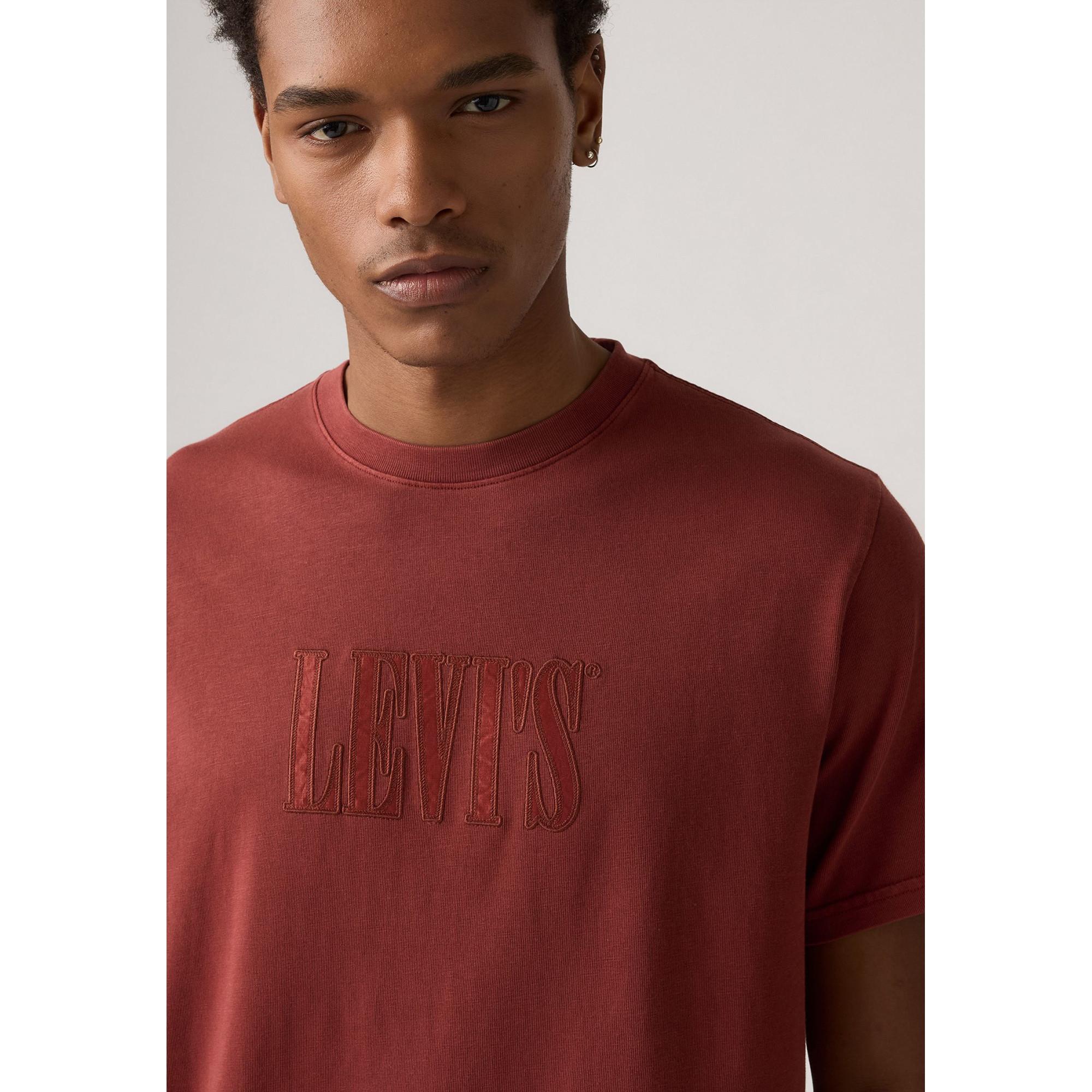 Levi's® Rundhals T-Shirt mit geprägtem Logo  