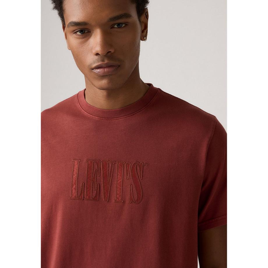 Levi's® Rundhals T-Shirt mit geprägtem Logo  