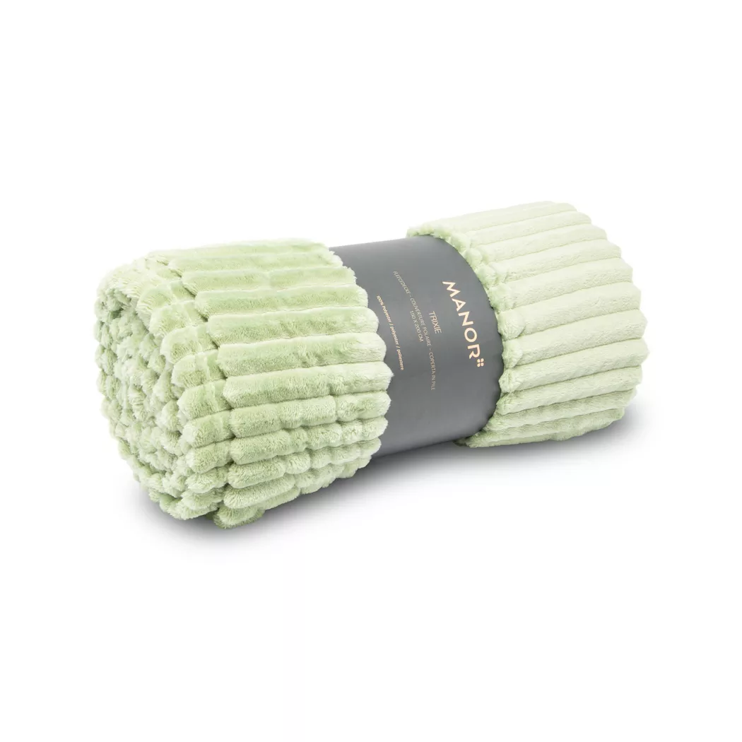 Manor - Fleece Decke, 150x200cm, Salbei 2
