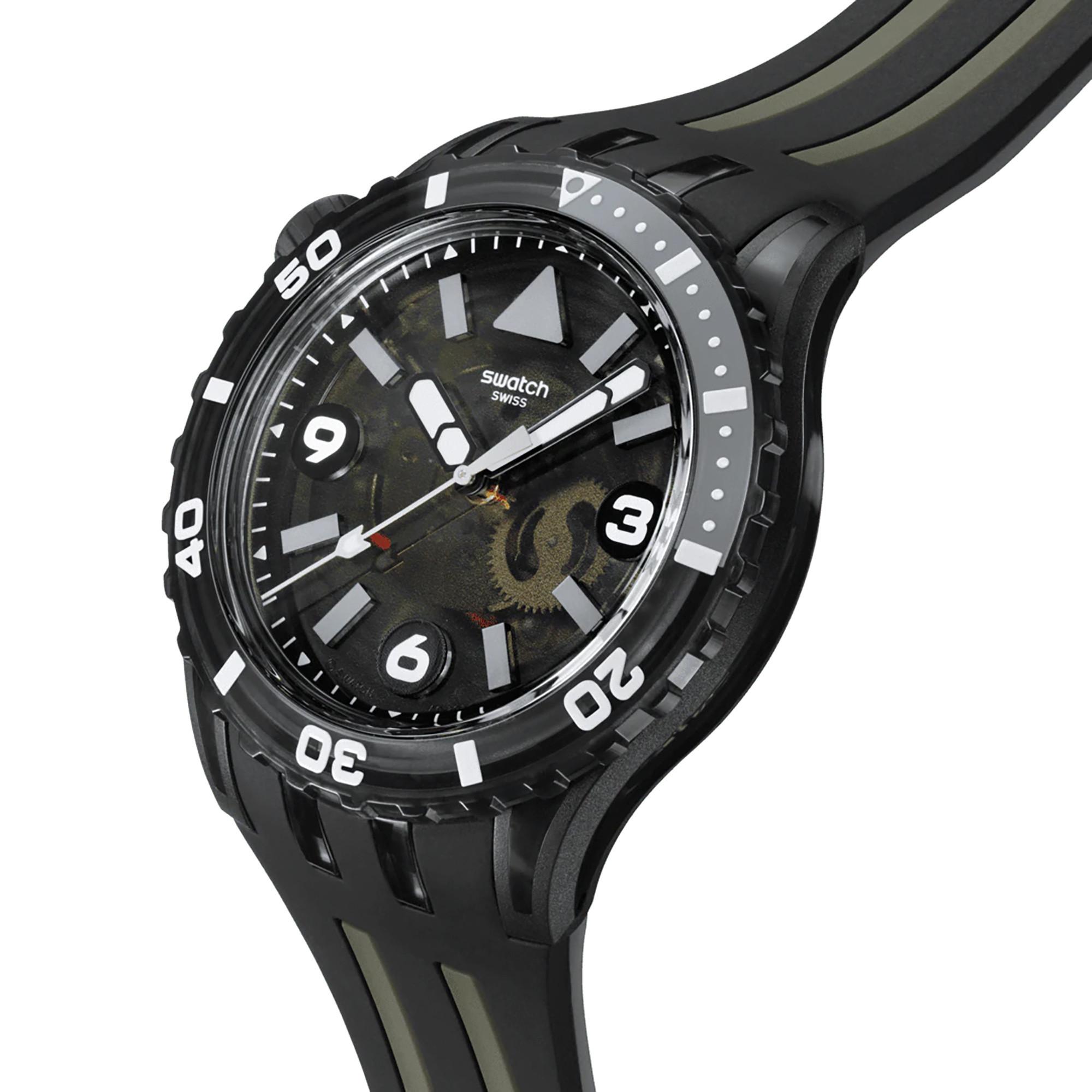 swatch Scubaqua Standard BLACK SEA NETTLE Analoguhr 