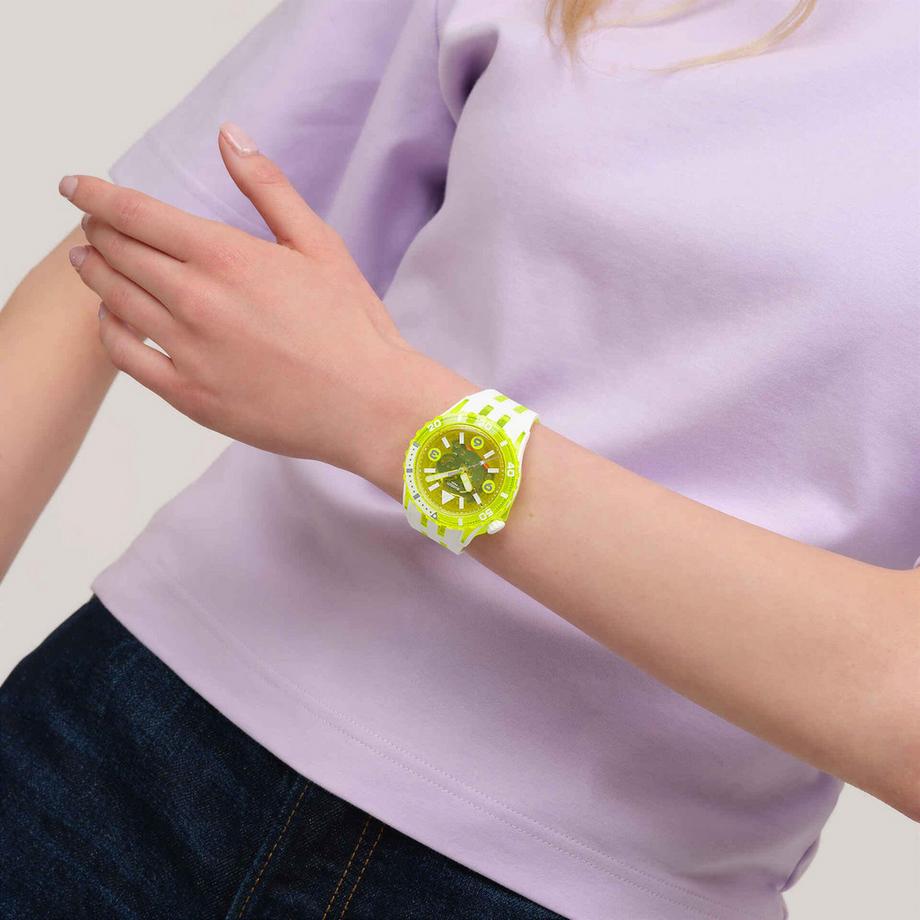 swatch Scubaqua Standard EGG YOLK Horloge analogique 