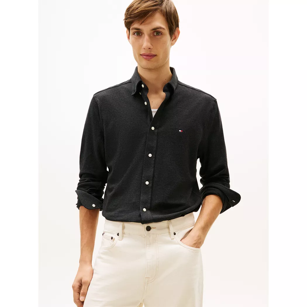Tommy Hilfiger - Hemd, langarm, für Herren, Anthrazit, Größe XXL