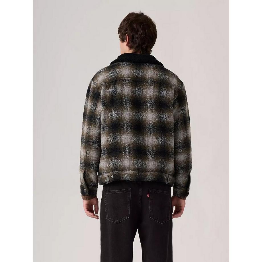Levi's® Giacca Blouson a Quadri con Collo Sherpa  
