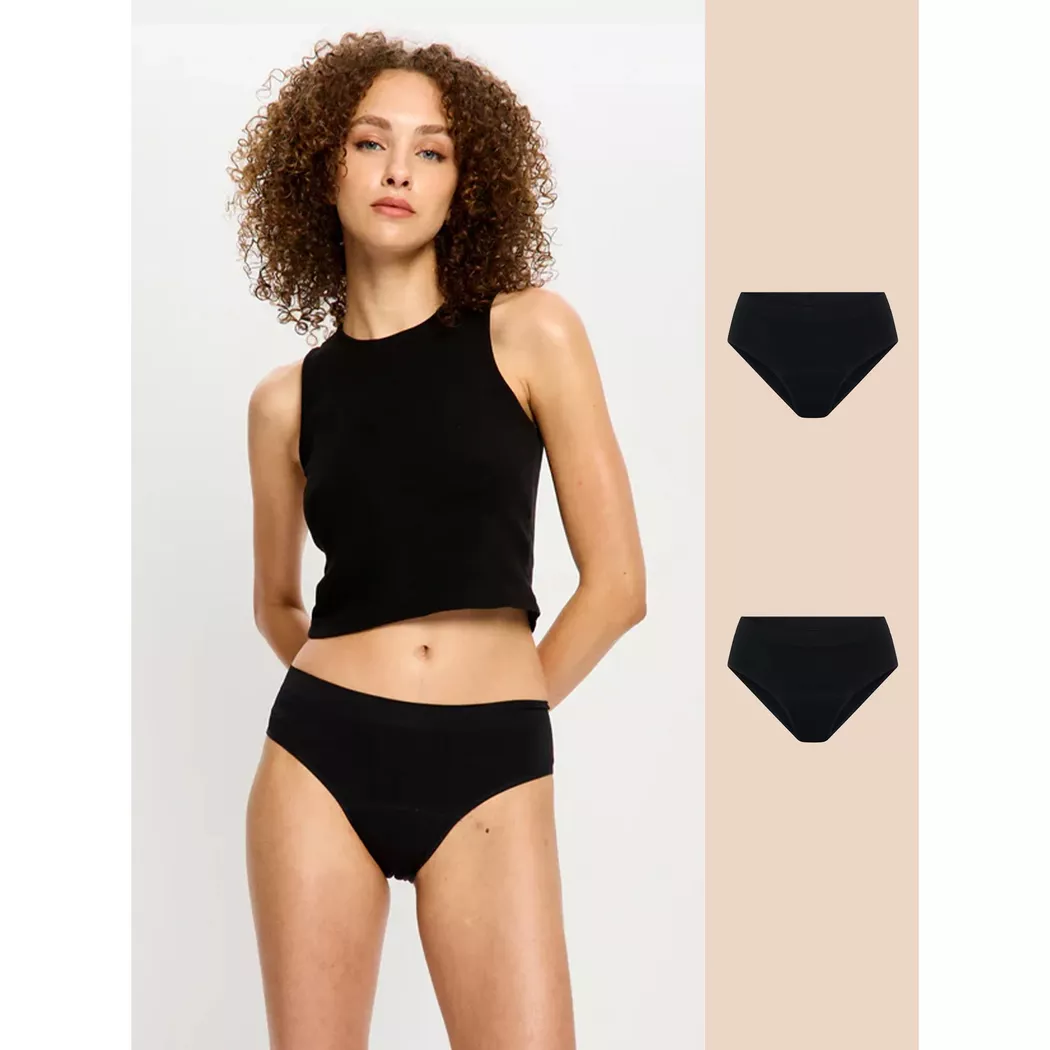 Modibodi - Periodenslip, für Damen, Black, Größe M 6