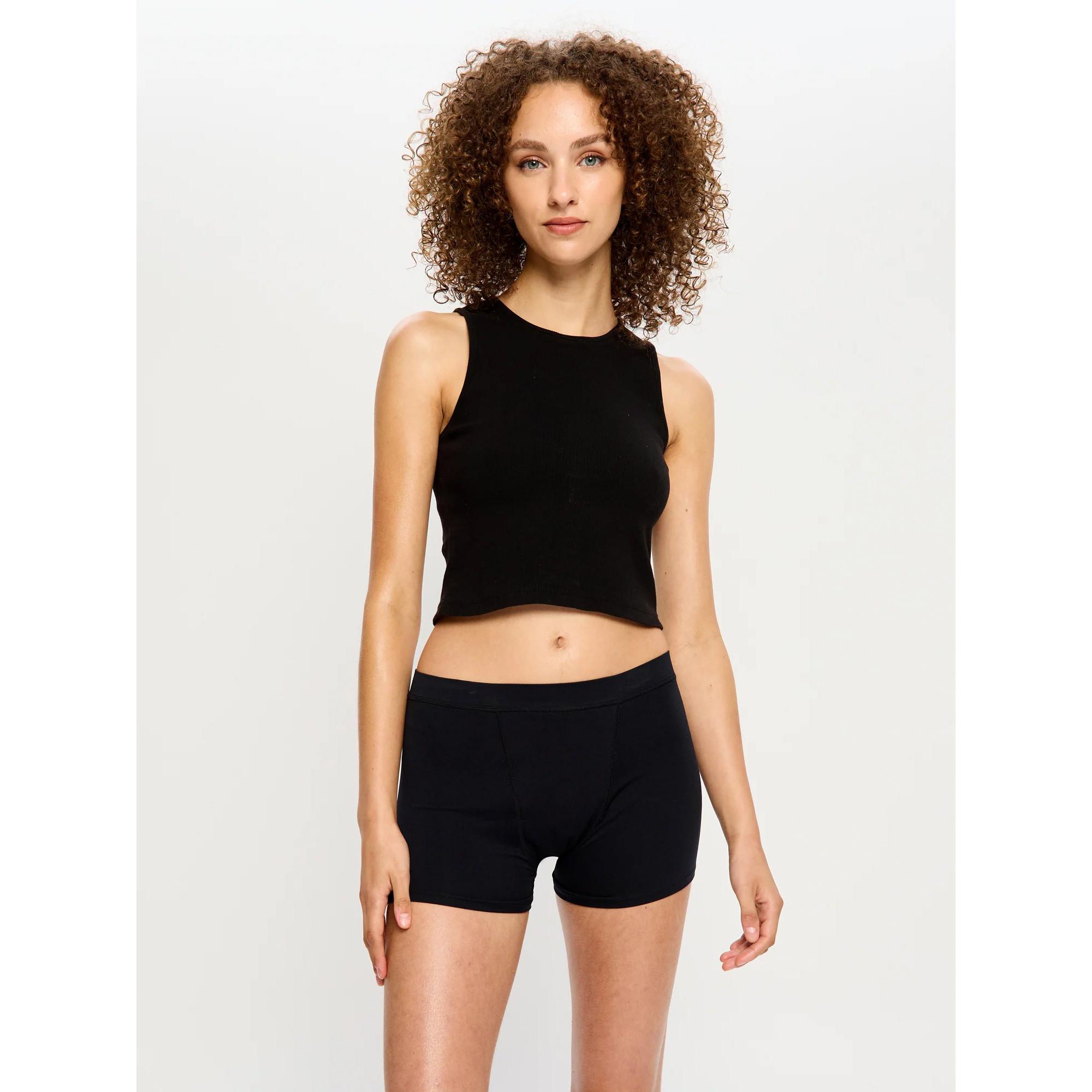 Modibodi Soft Stretch Seamless Boyshort Slip Assorbenti Confezione da 2  