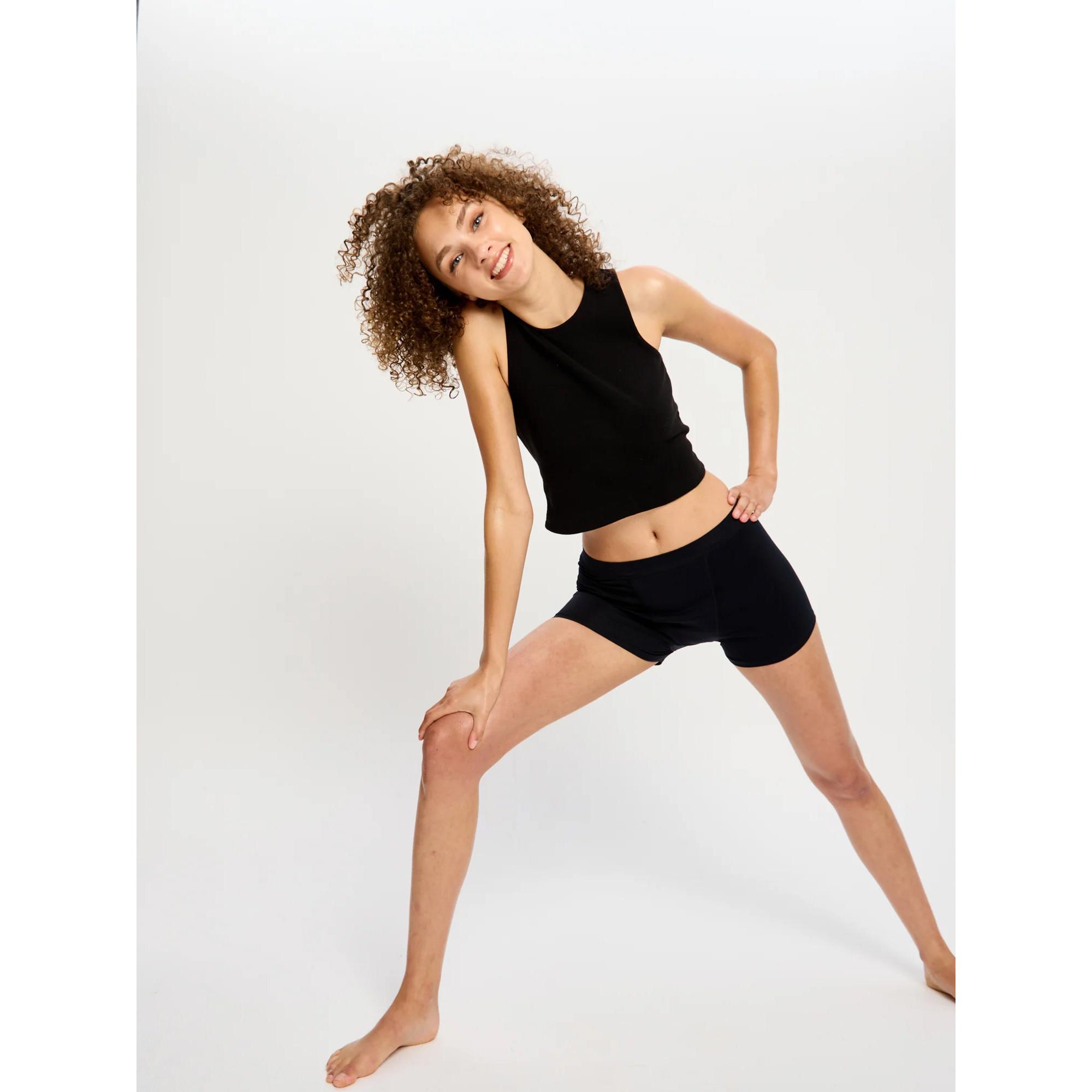 Modibodi Soft Stretch Seamless Boyshort Slip Assorbenti Confezione da 2  