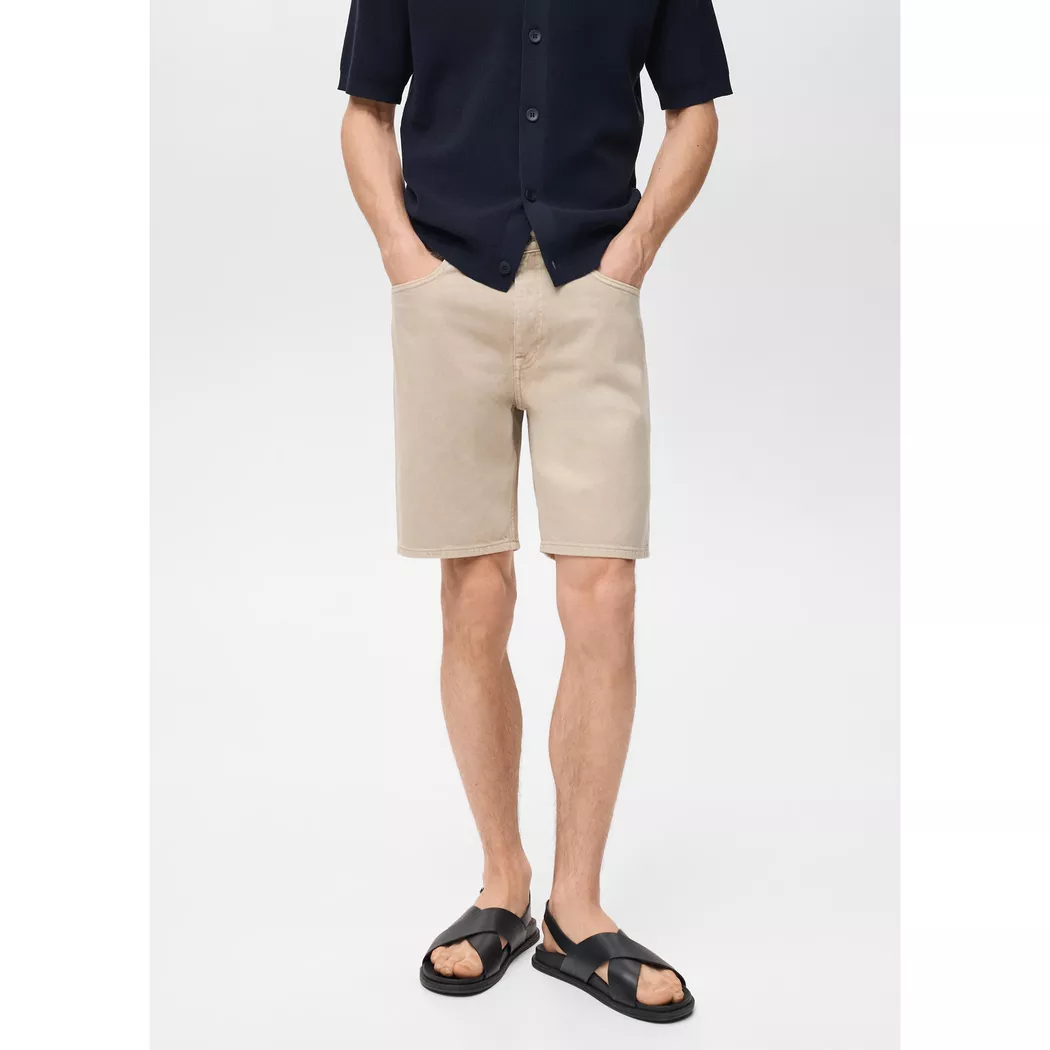 Mango Man - Shorts, für Herren, Beige, Größe 40