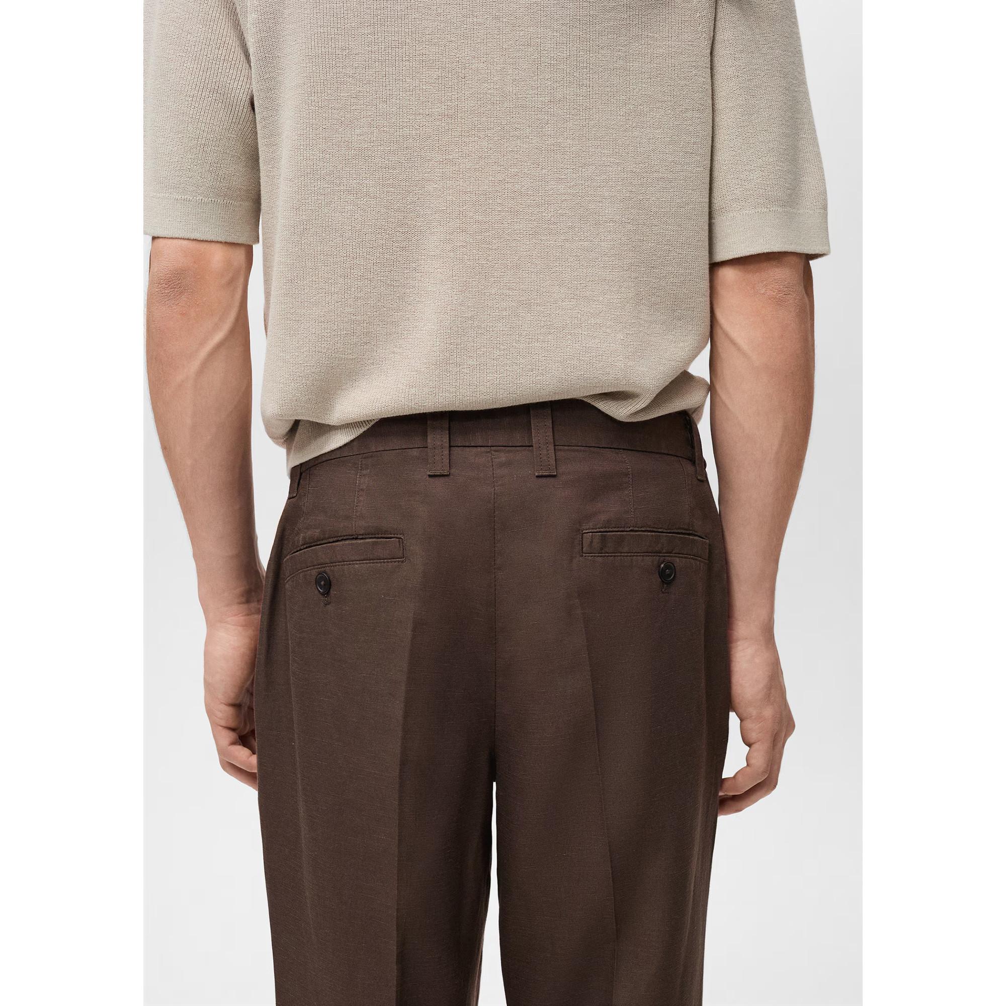 Mango Man Delave Slim Fit Pantaloni Lino  